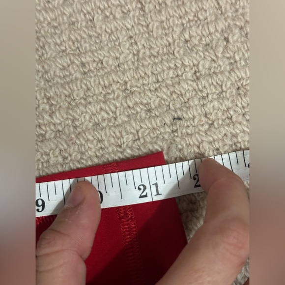 Lululemon All The Right Places Crop ll Dark Red Size 2 - Picture 6 of 7